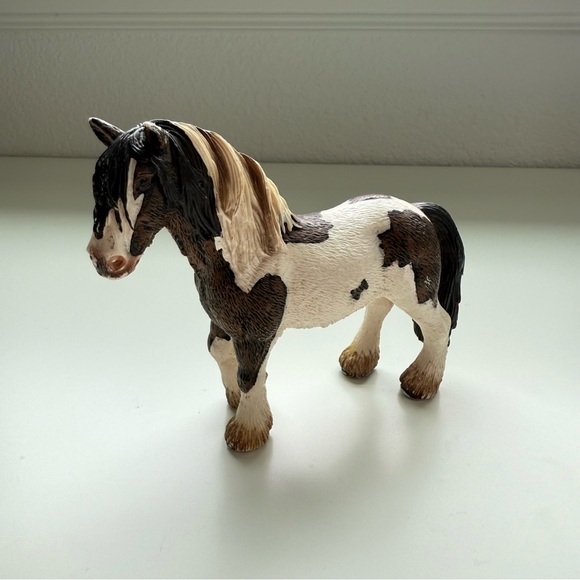 Schleich Horse 2007 Stallion Draft Clydesdale Brown White Figure Toy - Picture 1 of 12